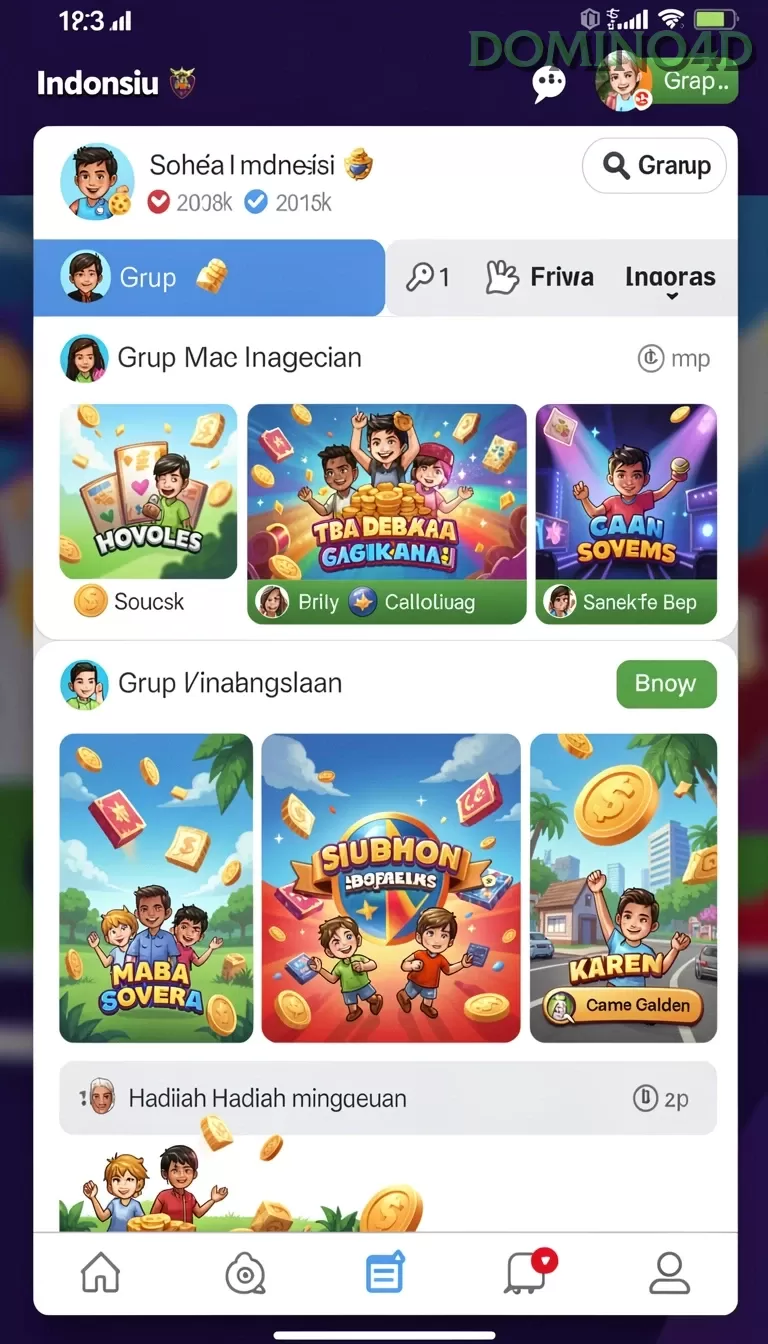 Cuplikan layar KAPTEN77 — menu navigasi