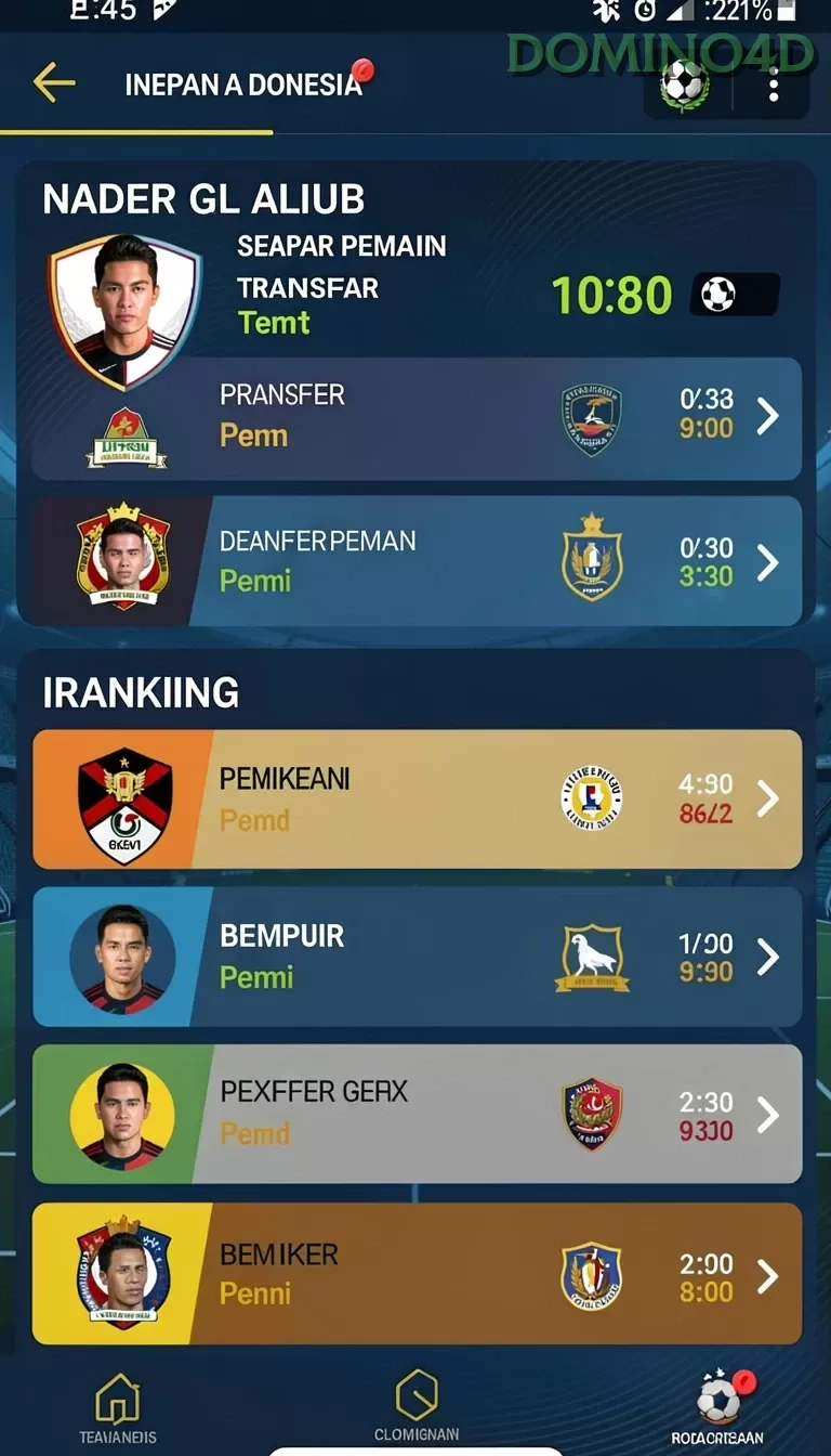 Cuplikan layar AJO89 — menu navigasi